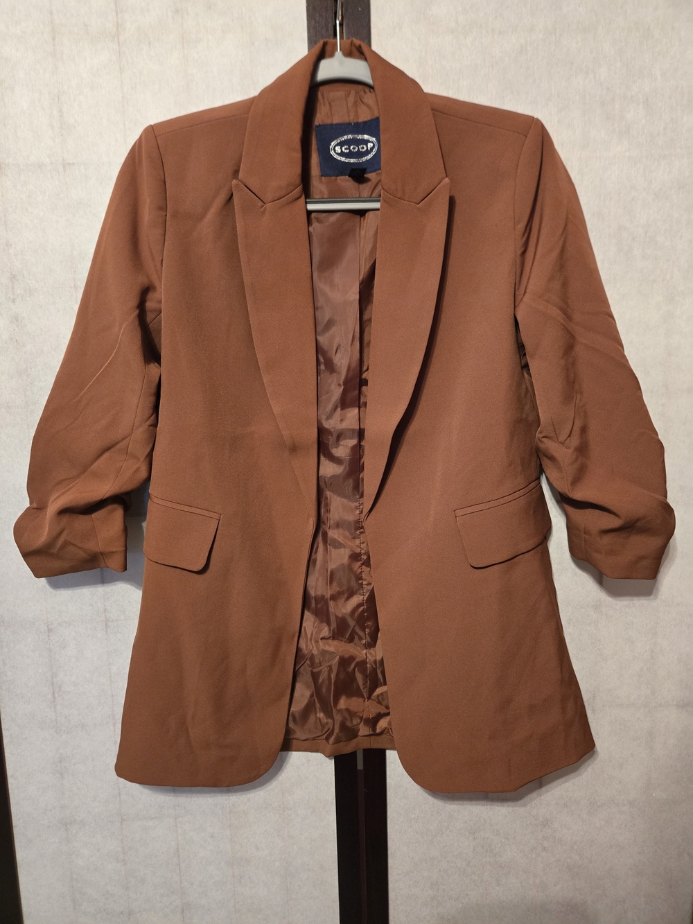 SCOOP Women's Rust Brown Blazer Jacket NWT